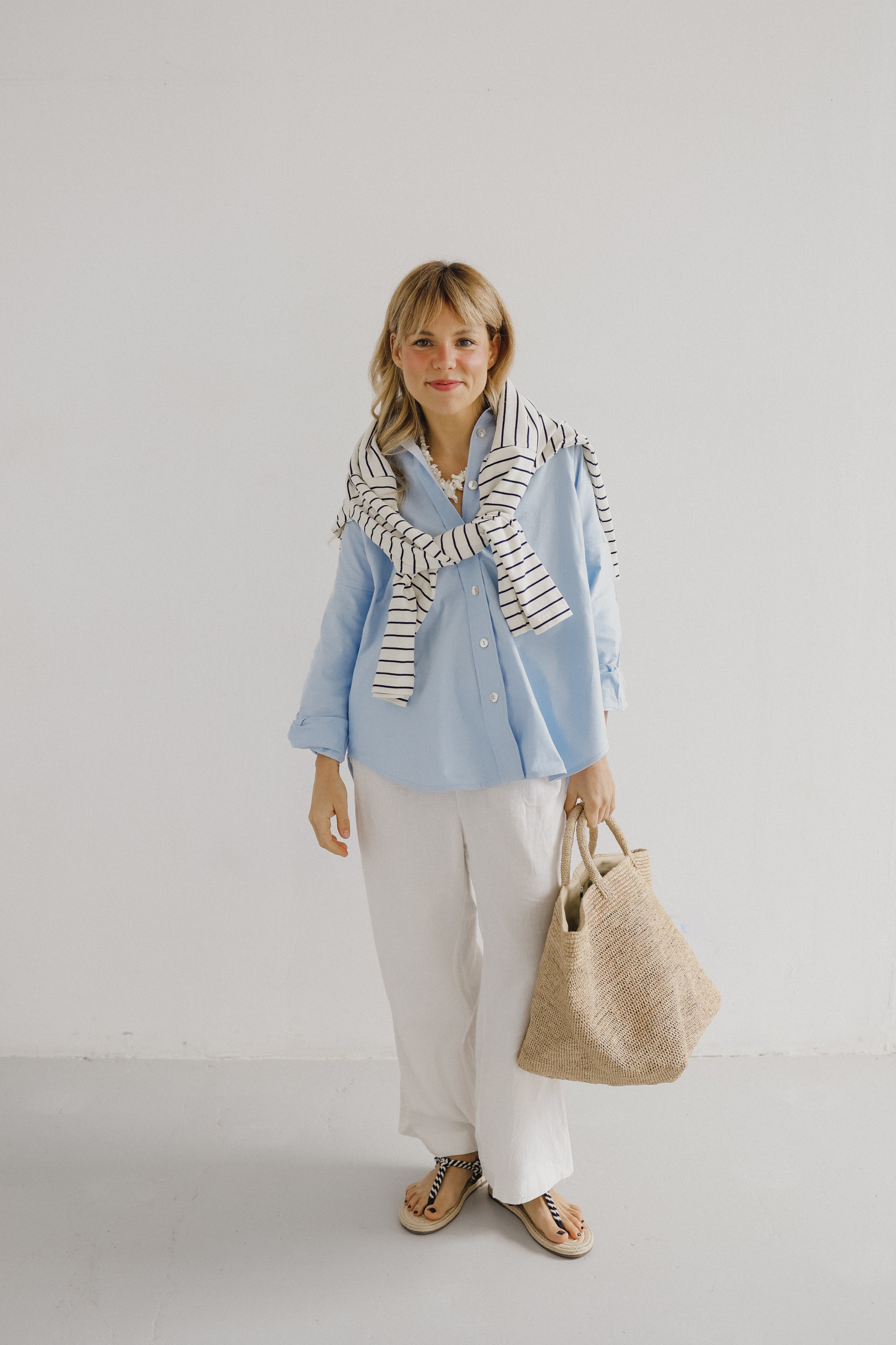 GABRIELLE Oxford Shirt Blue