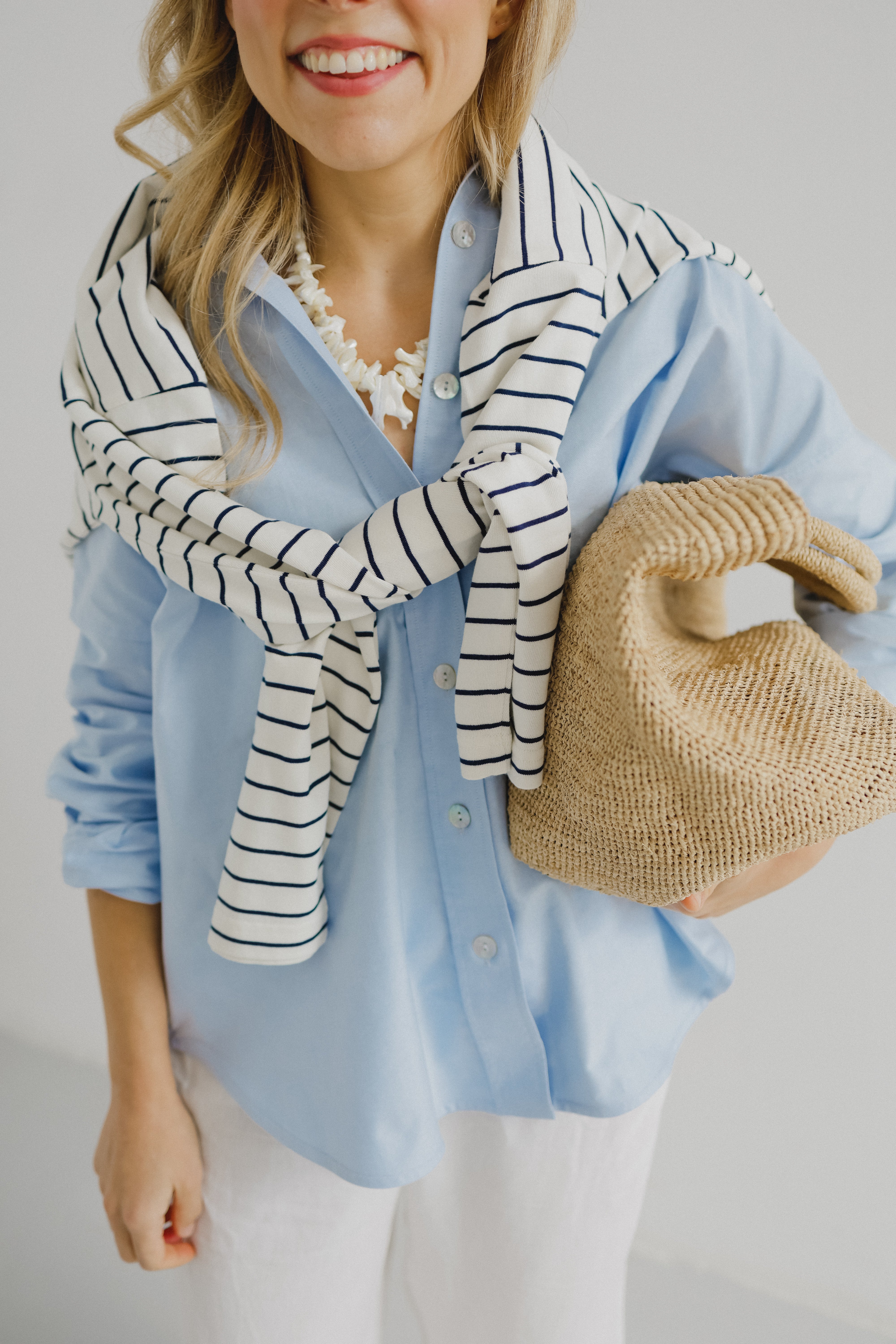 GABRIELLE Oxford Shirt Blue