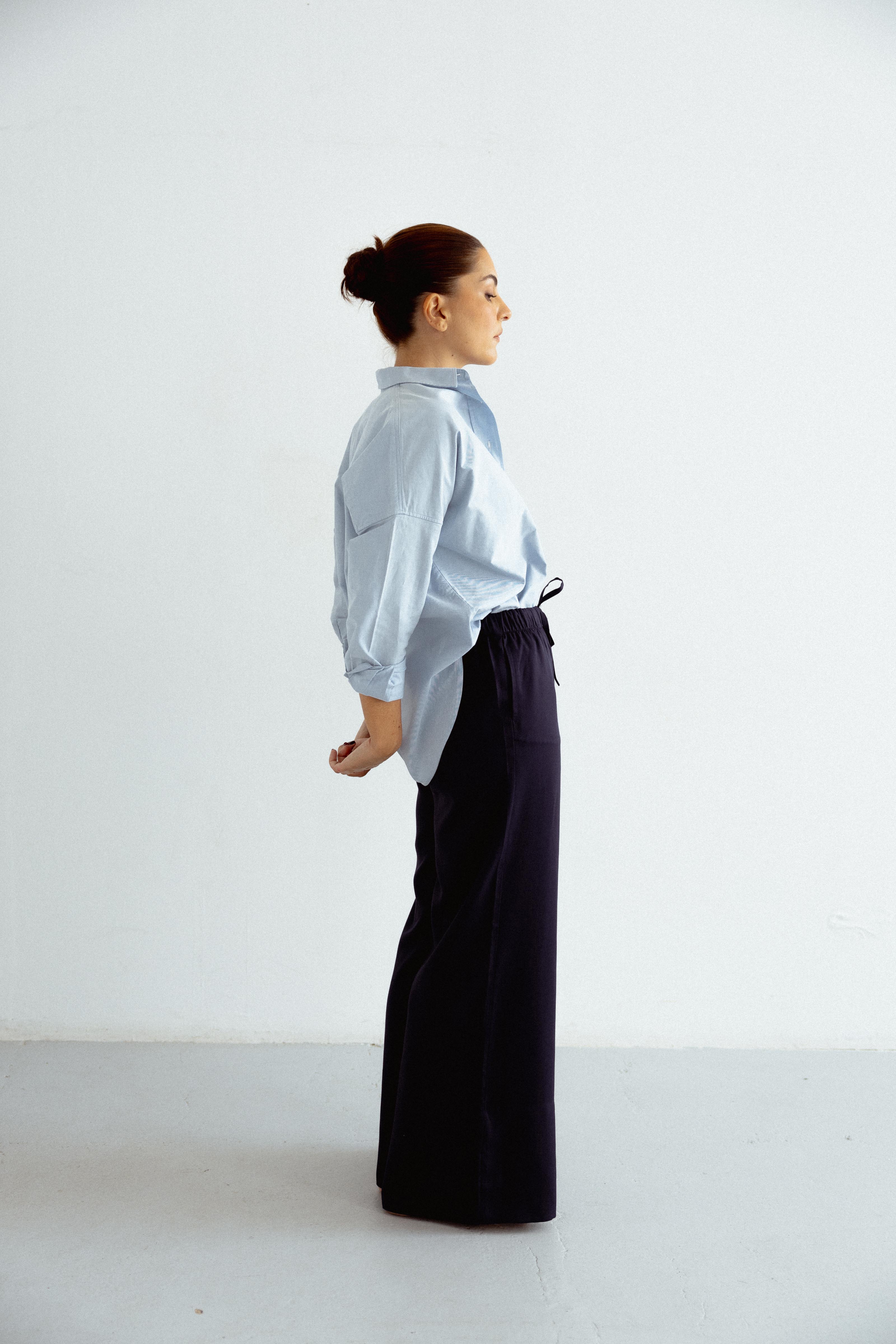 GABRIELLE Oxford Shirt Blue