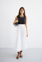 Cargar imagen en el visor de la galería, BLAIR Dress Linen B&amp;W