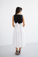 Cargar imagen en el visor de la galería, BLAIR Dress Linen B&amp;W