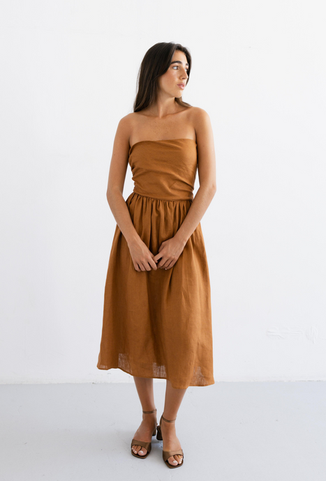 HARPER Dress Rust