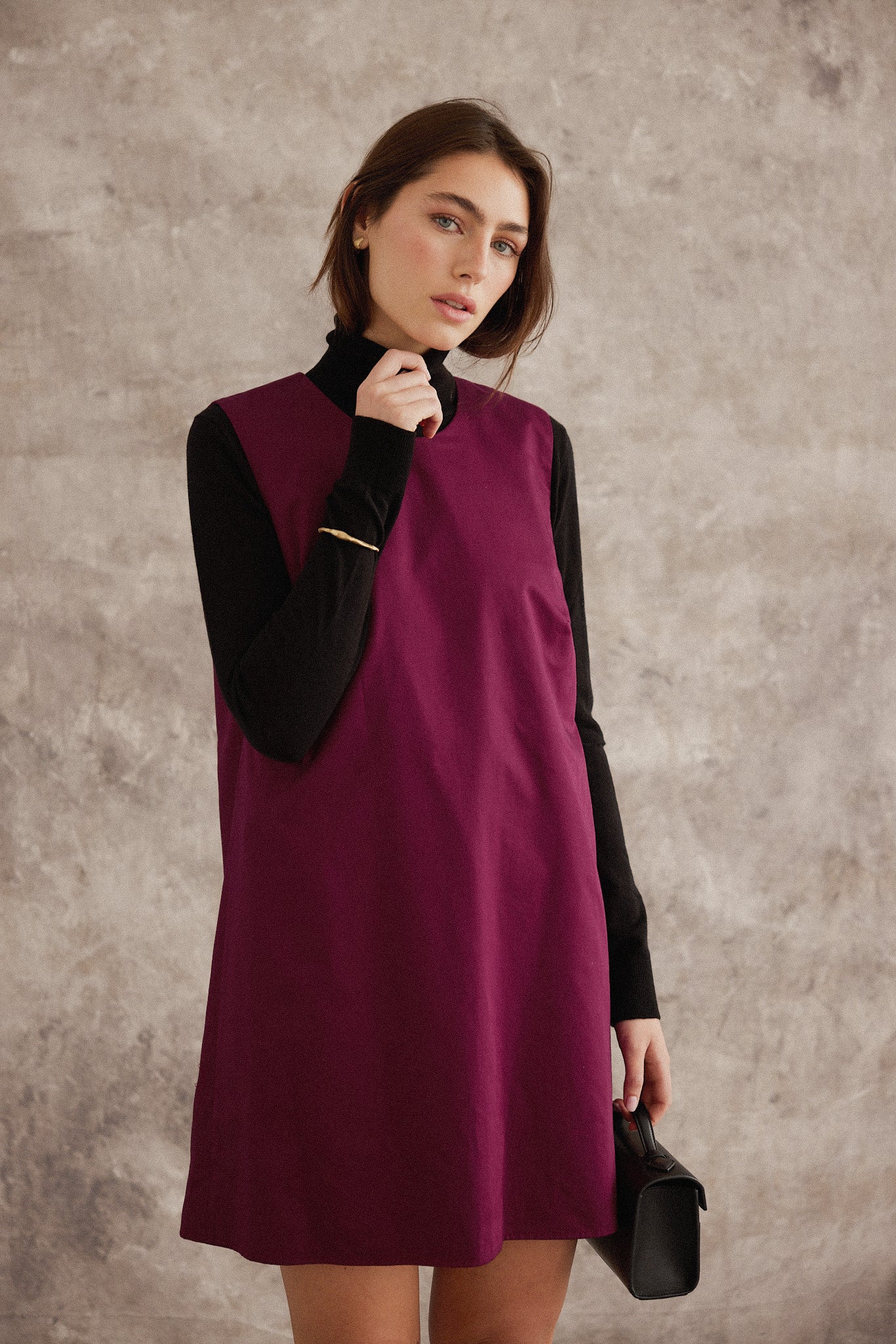 YVES Dress Burgundy