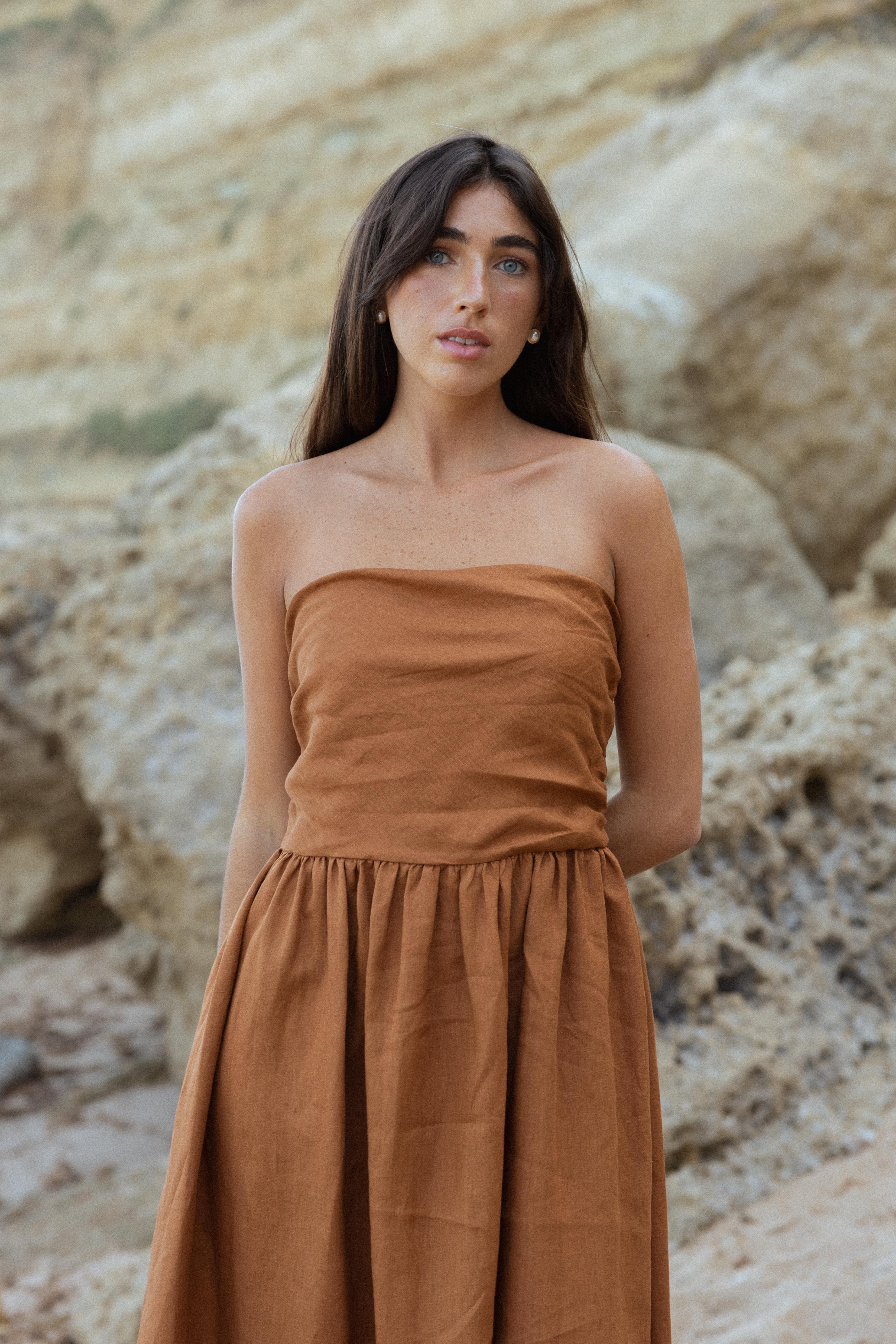 HARPER Dress Rust