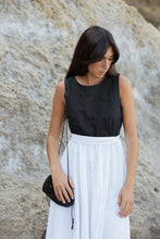 Carregar imagem no visualizador da galeria, BLAIR Dress Linen B&amp;W