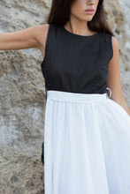 Carregar imagem no visualizador da galeria, BLAIR Dress Linen B&amp;W
