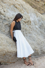Carregar imagem no visualizador da galeria, BLAIR Dress Linen B&amp;W