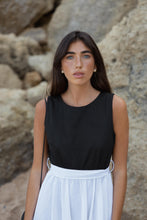 Carregar imagem no visualizador da galeria, BLAIR Dress Linen B&amp;W