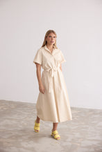 Load image into Gallery viewer, C.Z. Shirt Dress beige