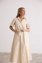 Load image into Gallery viewer, C.Z. Shirt Dress beige