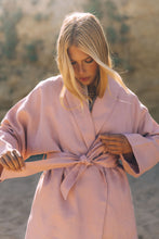 Cargar imagen en el visor de la galería, Kimono SOHO Lino Rosa