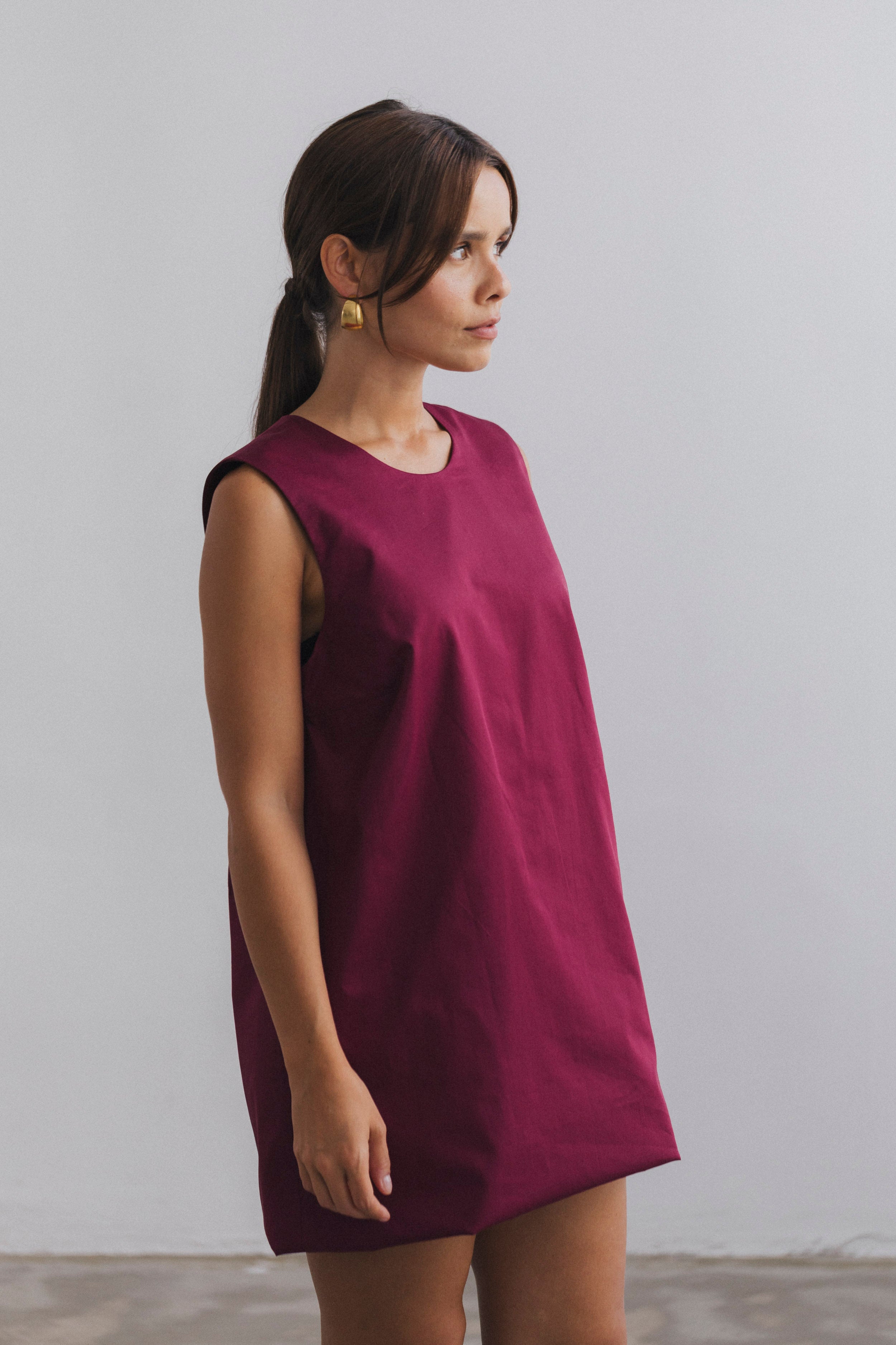 YVES Dress Burgundy