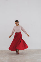 Carregar imagem no visualizador da galeria, CLAIRE Skirt Dark Red