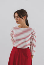 Load image into Gallery viewer, JANE Breton Shirt Red