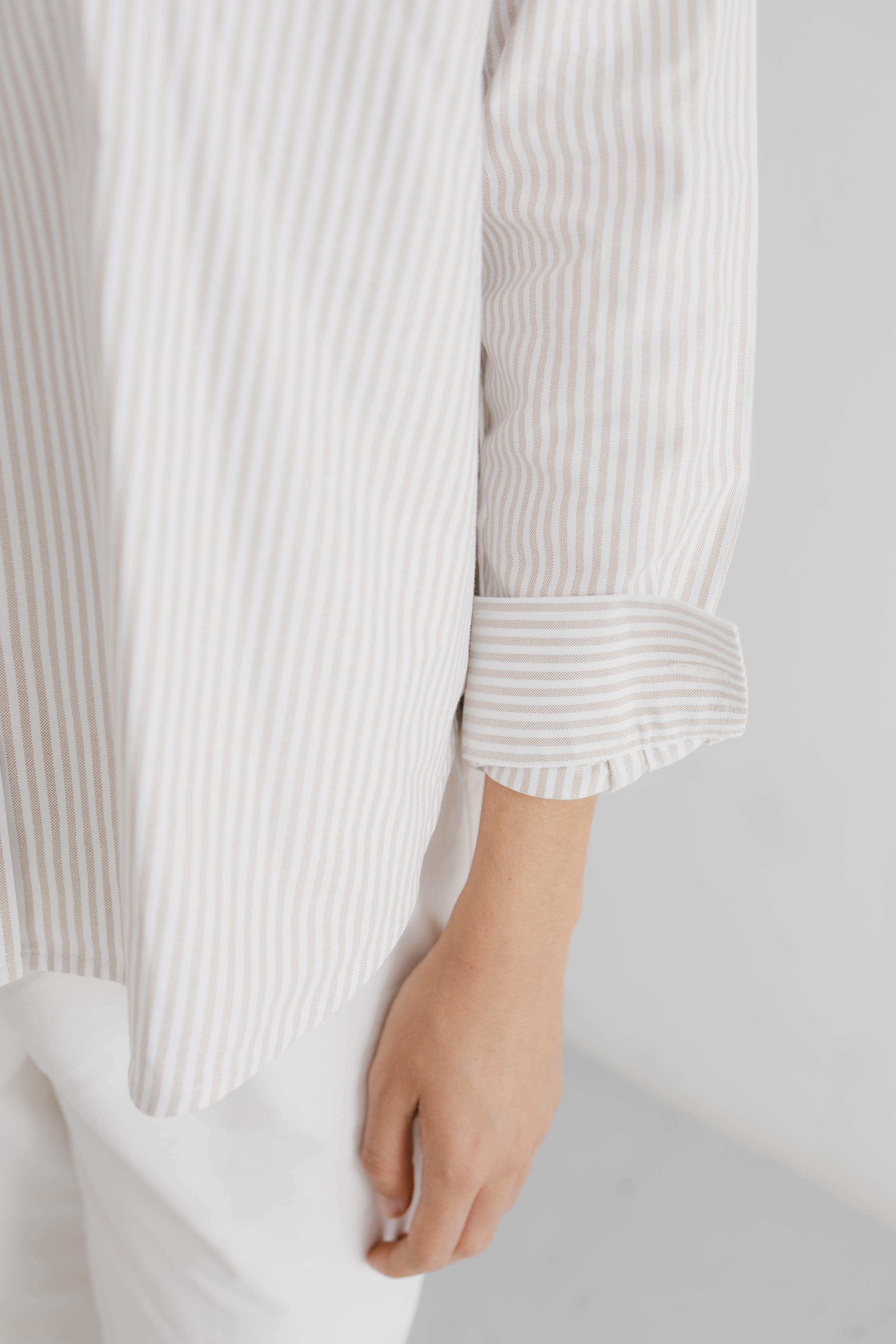 GABRIELLE Oxford Shirt Beige