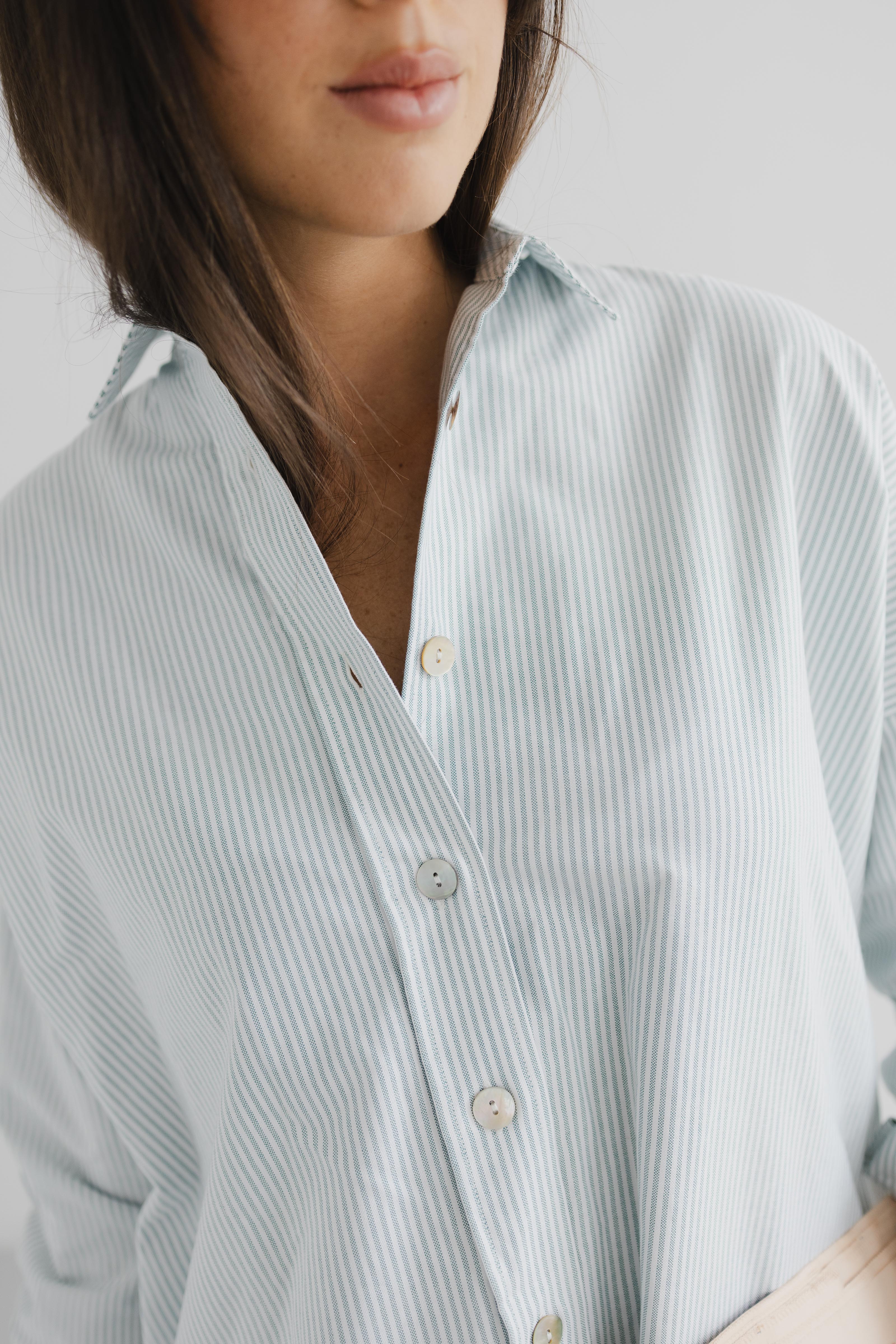 GABRIELLE Oxford Shirt Green