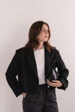 Carregar imagem no visualizador da galeria, Blazer de lã EDITH preto