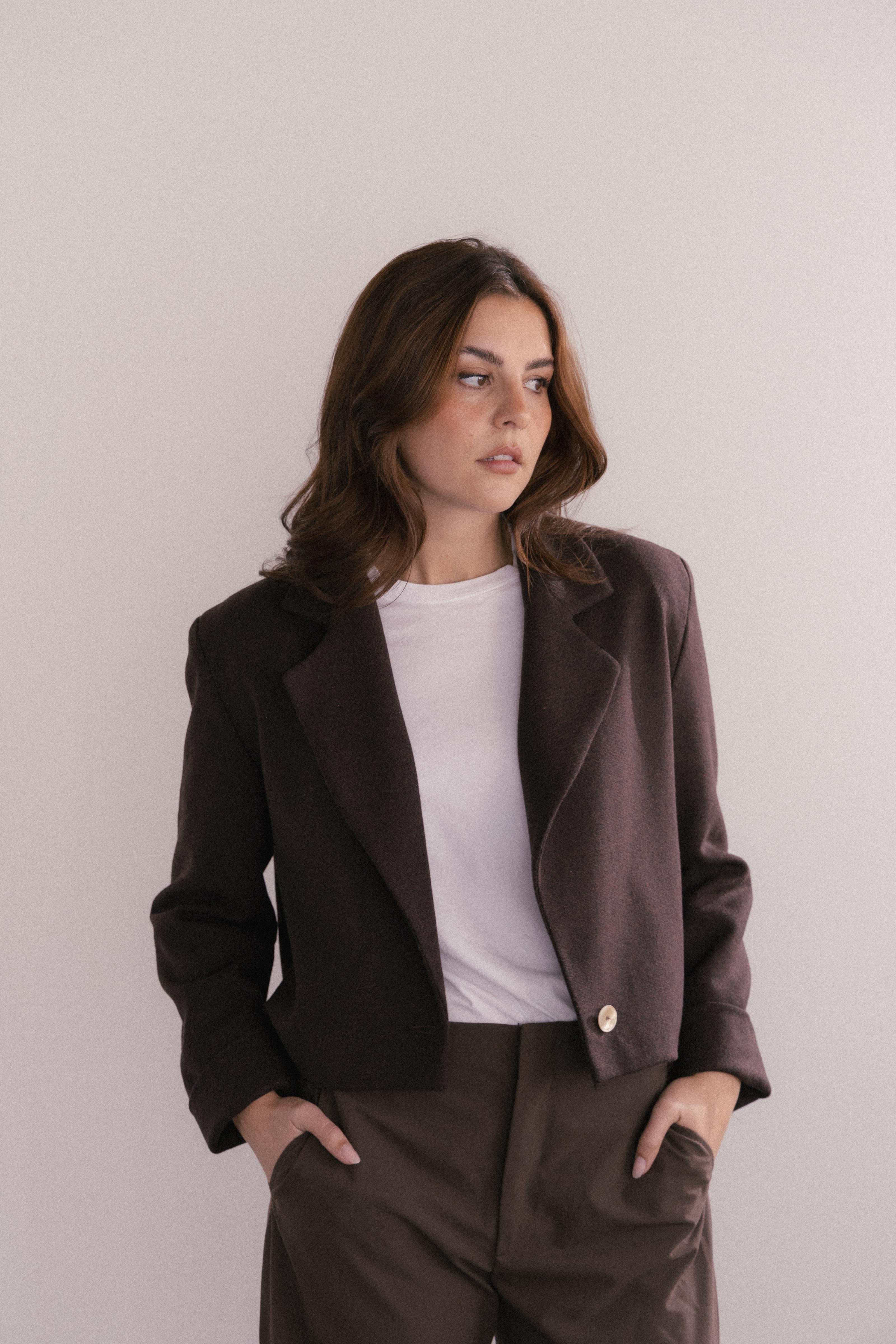 EDITH Blazer Chocolat