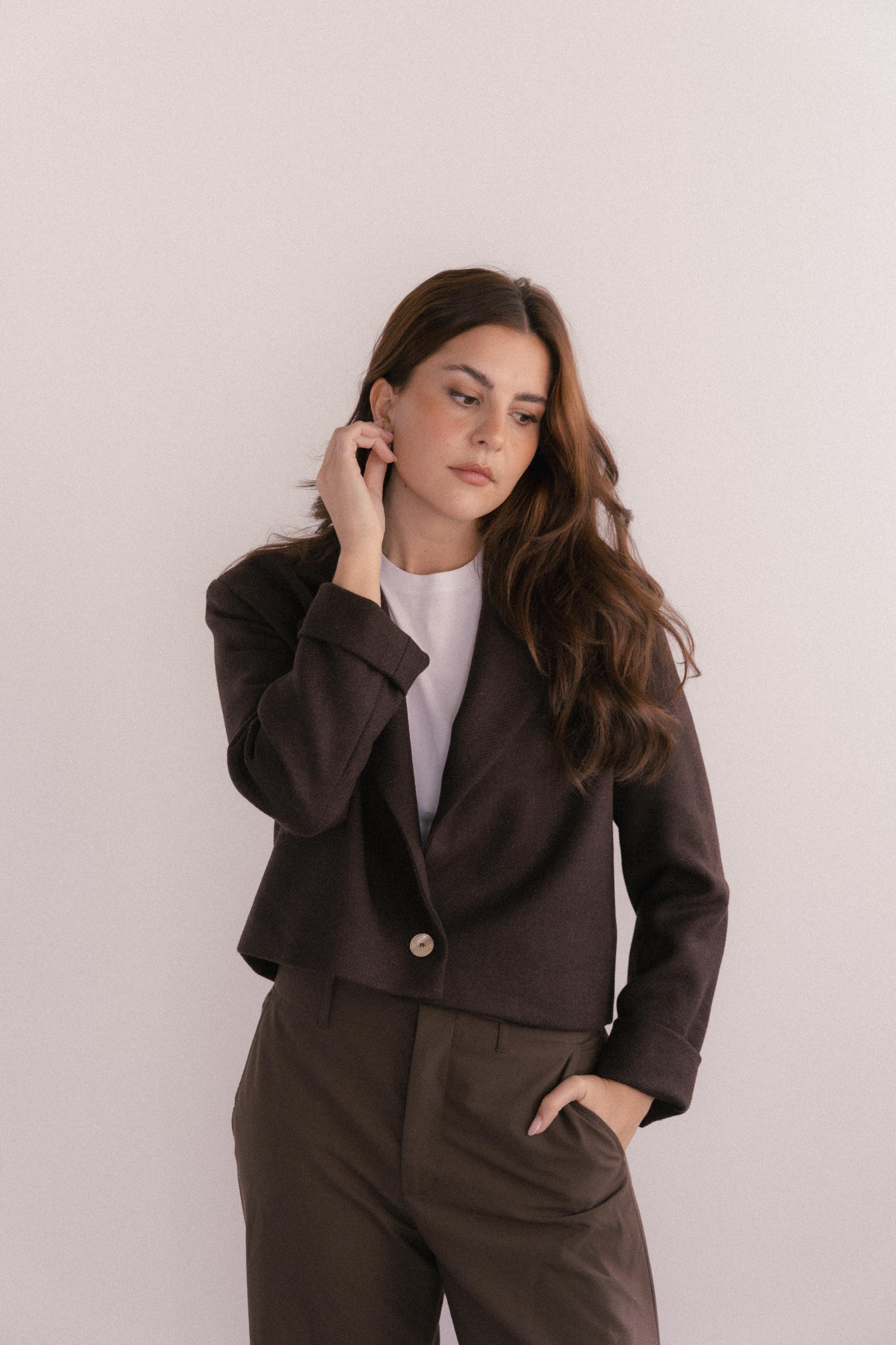 EDITH Blazer Chocolat