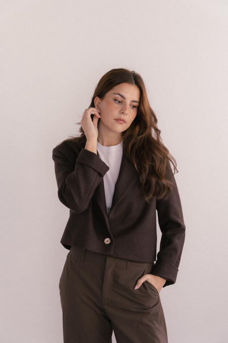 EDITH Blazer Chocolat