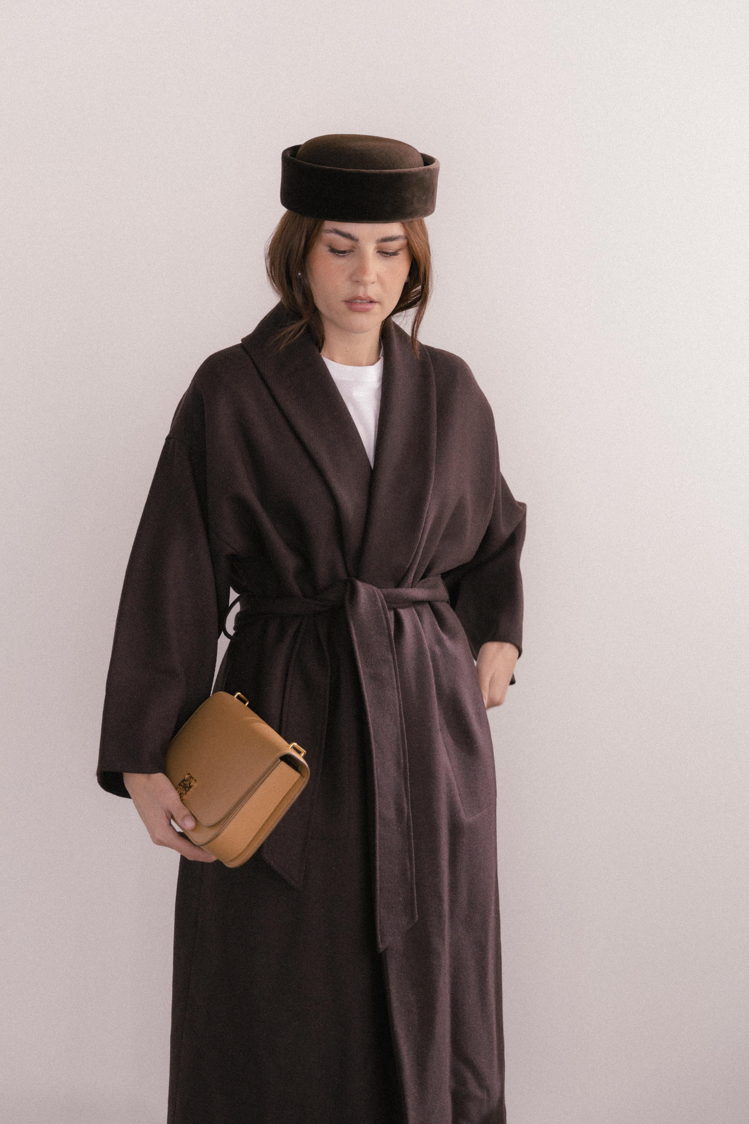 JOSEPH Coat Chocolate