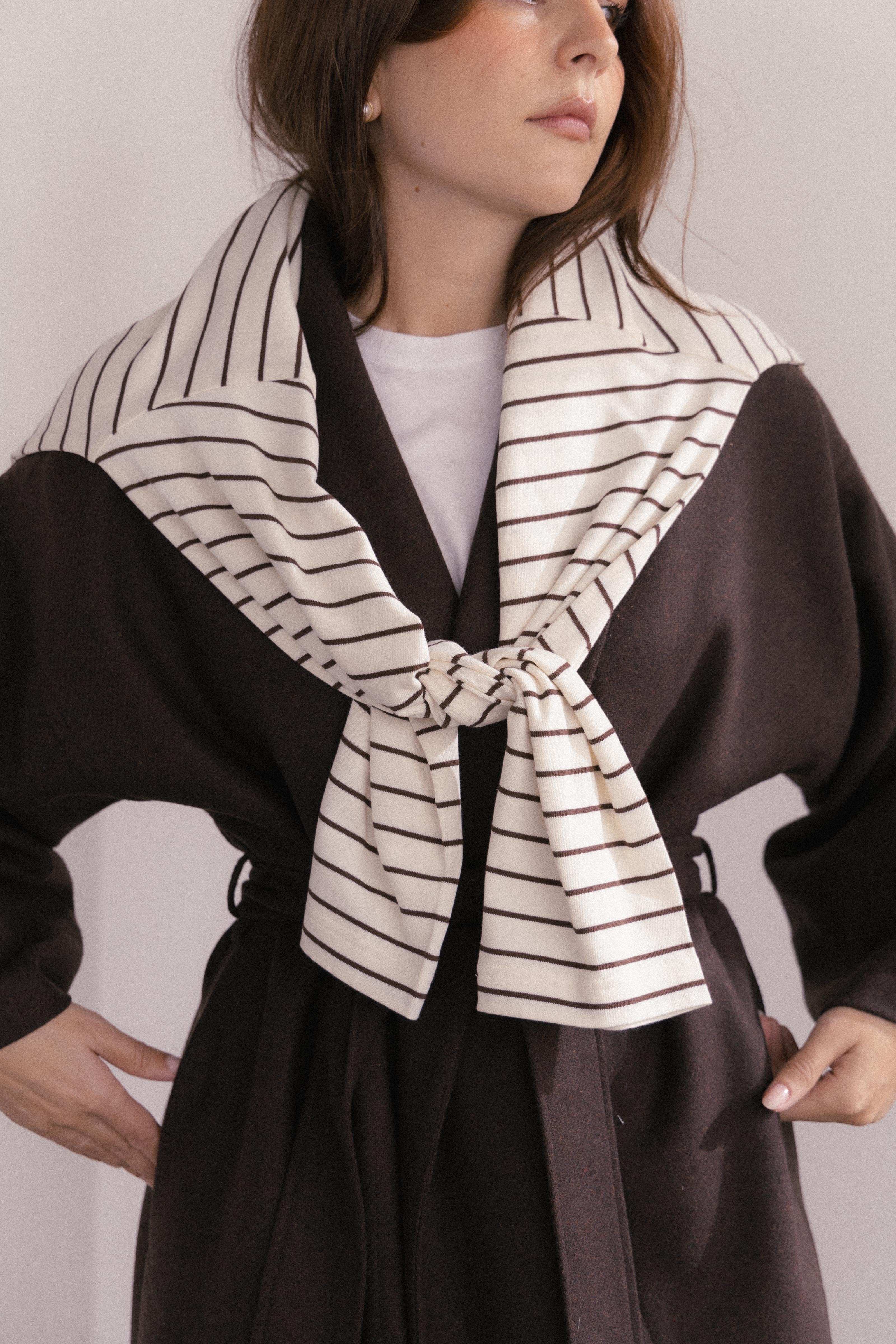 JANE Breton Shirt Chocolate